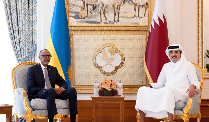 Qatar Amir Meets Rwanda President Kagame to Strengthen Bilateral Relations